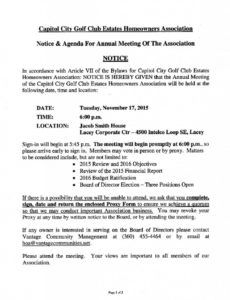 free homeowners association templates